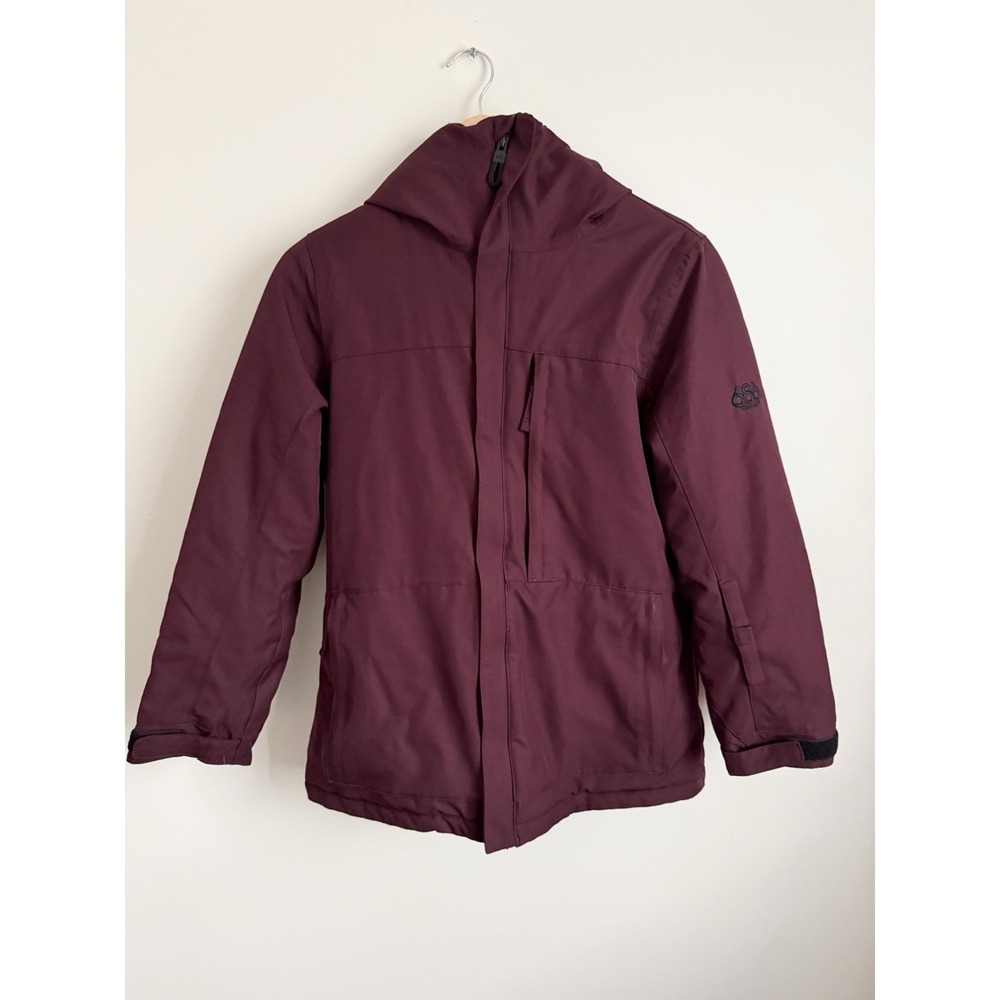 686 Womens Festa Jacket S Burgundy infiDry Waterproof Insulated Snowboarding Ski
